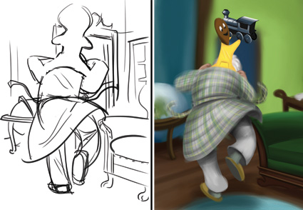 bedtime sketch and art